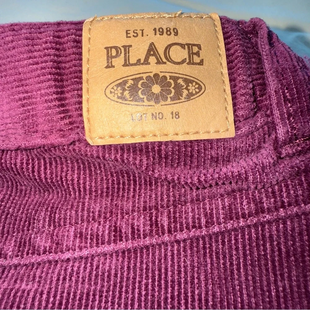 Y2K The Children's Place Burgundy Corduroy Skirt Size 24 month